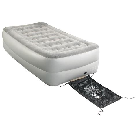 coleman twin double high airbed|coleman twin blow up mattress.